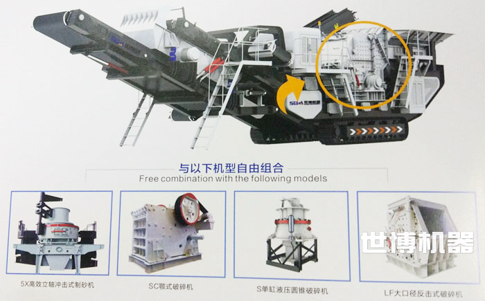 履带破碎站的设备配置 履带破碎站的设备配置