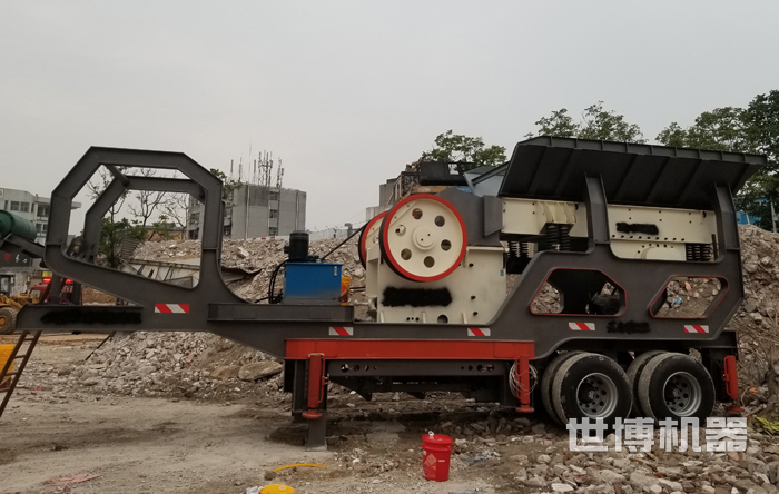 建筑垃圾破碎现场