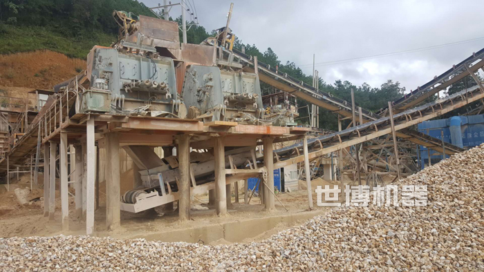反击破用于石子生产线现场
