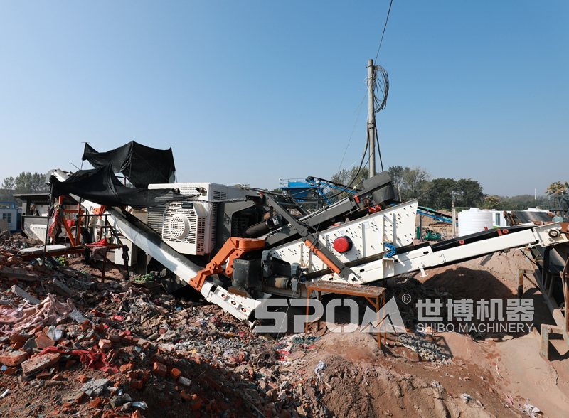 建筑垃圾破碎回收处理现场 建筑垃圾破碎回收处理现场